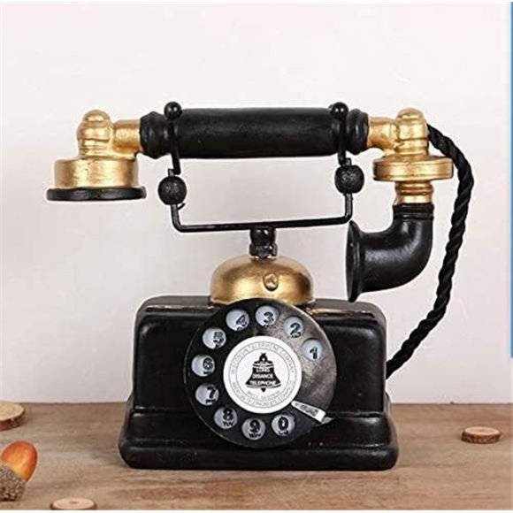 Large Creative Retro Decorative Phone Model Telephone Wall Decor, Vintage Rotary - Picture 1 of 6
